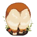 Sticker from corgi