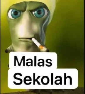 Sticker from malas sekolah