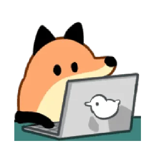 ❤ emoji 狐狐好朋友3  @RekcitsEnilbot Telegram sticker 6 of 40