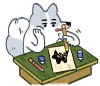 😐 emoji 狐狐好朋友 1  @RekcitsEnilbot Telegram sticker 13 of 40