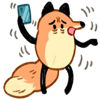 Sticker from 狐狐好朋友 1  @RekcitsEnilbot