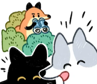 😱 emoji 狐狐好朋友 1  @RekcitsEnilbot Telegram sticker 23 of 40