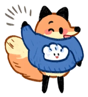 Sticker from 狐狐好朋友 1  @RekcitsEnilbot