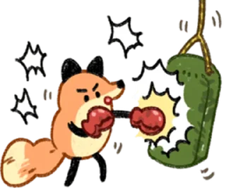 😁 emoji 狐狐好朋友 1  @RekcitsEnilbot Telegram sticker 21 of 40