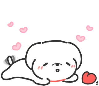 Sticker from doodle baby dog @stickieri