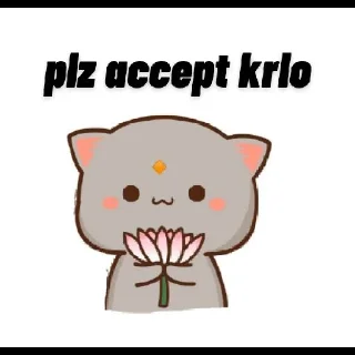 Sticker from Chibi cat 😻🍃 @stickersbag