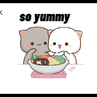 😋 emoji Chibi cat 😻 🍃 @stickersbag Telegram sticker 14 of 75