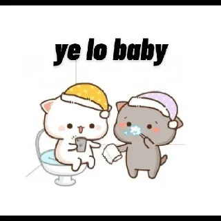 😘 emoji Chibi cat 😻 🍃 @stickersbag Telegram sticker 8 of 75