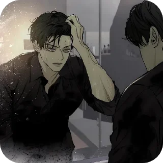 Sticker from Tears a withered flower manwha