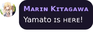 Sticker from Yamato's sticker pack (@Marin_Roxbot)