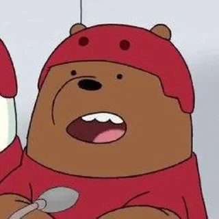 Sticker from we bare bears, @yoomgie.