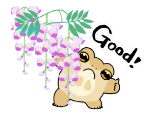 ⭐ emoji 享受春天的青蛙 @kal_pc Telegram sticker 1 of 24