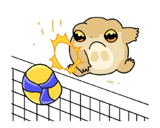 ⭐ emoji 享受春天的青蛙 @kal_pc Telegram sticker 21 of 24