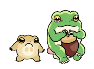 ⭐ emoji 享受春天的青蛙 @kal_pc Telegram sticker 24 of 24