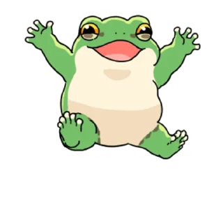 ⭐ emoji 享受春天的青蛙 @kal_pc Telegram sticker 4 of 24