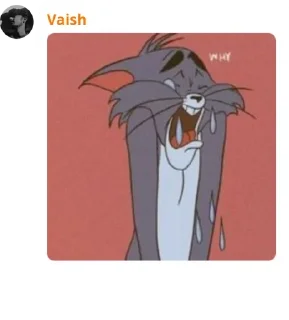 😭 emoji Tom Telegram sticker 13 of 20