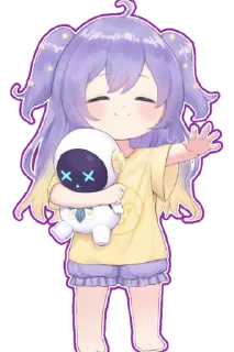 😳 emoji Moona Hoshinova (hololive) @Anak_kucing_stiker Telegram sticker 12 of 19