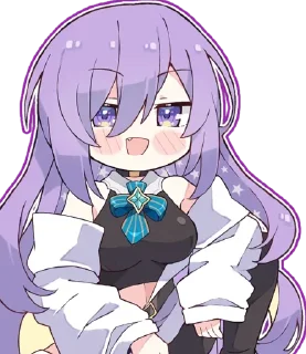 😳 emoji Moona Hoshinova (hololive) @Anak_kucing_stiker Telegram sticker 9 of 19