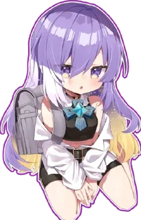 😳 emoji Moona Hoshinova (hololive) @Anak_kucing_stiker Telegram sticker 15 of 19
