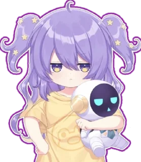😳 emoji Moona Hoshinova (hololive) @Anak_kucing_stiker Telegram sticker 18 of 19