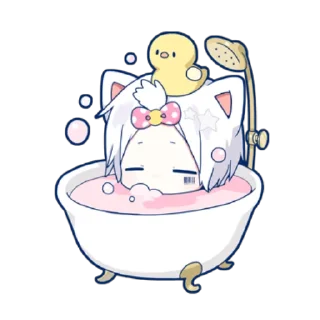 😊 emoji Mafumafu Sticker (cat) vol.2 Telegram sticker 17 of 40