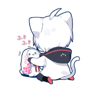 😊 emoji Mafumafu Sticker (cat) vol.2 Telegram sticker 12 of 40