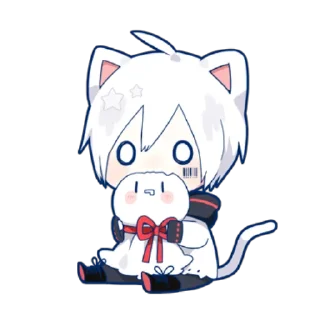 😊 emoji Mafumafu Sticker (cat) vol.2 Telegram sticker 15 of 40