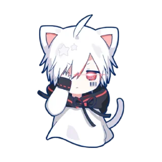 😊 emoji Mafumafu Sticker (cat) vol.2 Telegram sticker 9 of 40