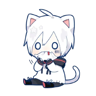 😊 emoji Mafumafu Sticker (cat) vol.2 Telegram sticker 2 of 40