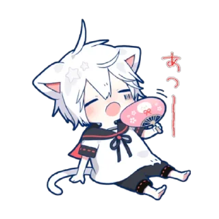 😊 emoji Mafumafu Sticker (cat) vol.2 Telegram sticker 20 of 40