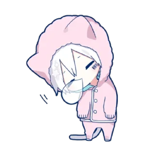 😊 emoji Mafumafu Sticker (cat) vol.2 Telegram sticker 18 of 40