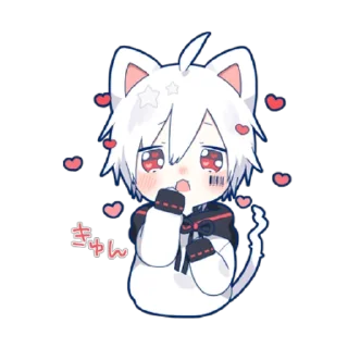 😊 emoji Mafumafu Sticker (cat) vol.2 Telegram sticker 13 of 40