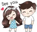 ☺️ emoji Boobib Lovely Couple @tikelku Telegram sticker 2 of 40