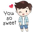 ☺️ emoji Boobib Lovely Couple @tikelku Telegram sticker 19 of 40