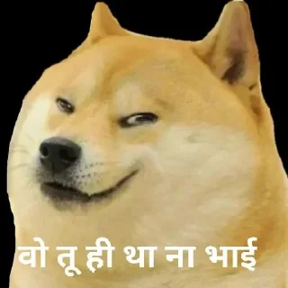 Sticker from Hindi Cheems @ManasTheKing