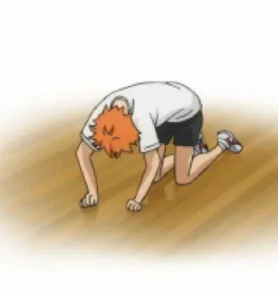 😓 emoji Haikyuu! Telegram sticker 7 of 120