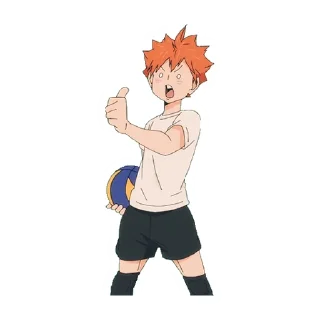 👍 emoji Haikyuu! Telegram sticker 11 of 94