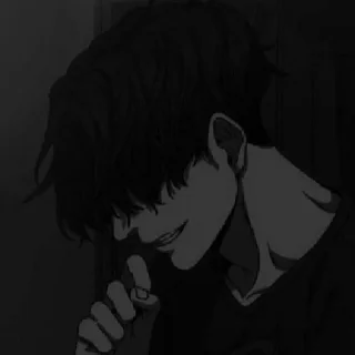 ✔️ emoji ☻ @DARK_ANIME_PFP Telegram sticker 7 of 28