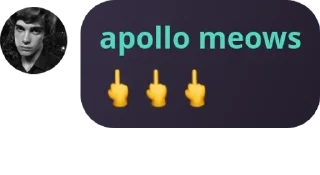 🖕 emoji apollo W rizz Telegram sticker 4 of 45