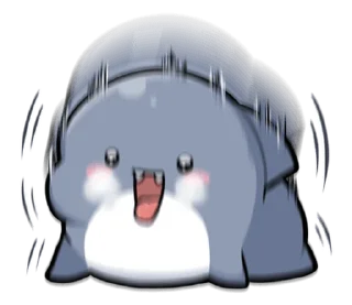 🤪 emoji 胖鯊魚鯊西米15調皮搗蛋 @moe_sticker_bot Telegram sticker 18 of 40
