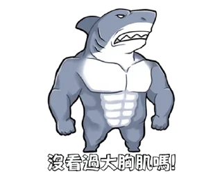 Sticker from 胖鯊魚鯊西米4 @Stickers_AChansp