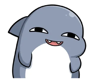 😏 emoji 胖鯊魚鯊西米15調皮搗蛋 @moe_sticker_bot Telegram sticker 19 of 40