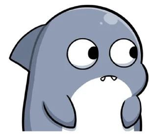 😐 emoji 胖鯊魚鯊西米15調皮搗蛋 @moe_sticker_bot Telegram sticker 24 of 40