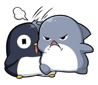 🫲 emoji 胖鯊魚鯊西米15調皮搗蛋 @moe_sticker_bot Telegram sticker 1 of 40