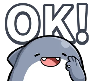 ⭐ emoji 胖鯊魚鯊西米 @moe_sticker_bot Telegram sticker 9 of 40