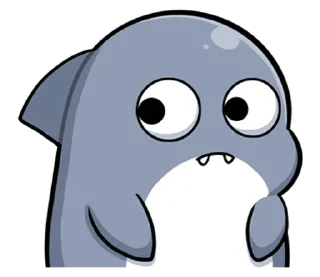 😐 emoji 胖鯊魚鯊西米15調皮搗蛋 @moe_sticker_bot Telegram sticker 23 of 40