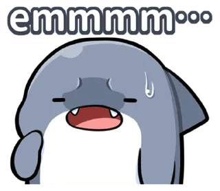 ⭐ emoji 胖鯊魚鯊西米 @moe_sticker_bot Telegram sticker 5 of 40