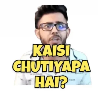 😳 emoji @stickersbag Carryminati 😉 💖 Telegram sticker 11 of 65