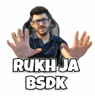 🙌 emoji @stickersbag Carryminati 😉 💖 Telegram sticker 16 of 65