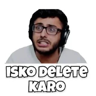 😩 emoji @stickersbag Carryminati 😉 💖 Telegram sticker 17 of 65